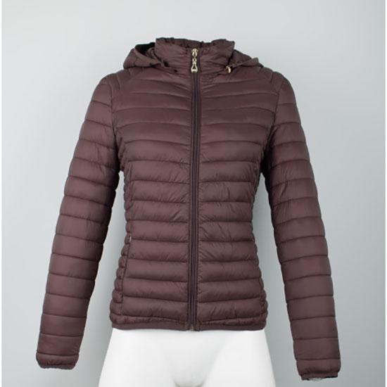 Women Fashion Ultralight Padded Puffer Jacket Coat Lady Soild Lightweight Warm Outwear with Detachable Hood Storage Bag
