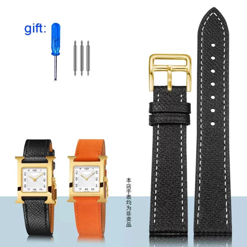 Классический ремешок для часов из натуральной кожи подходит для часов Hermes 14/16/18/20 — фото 17