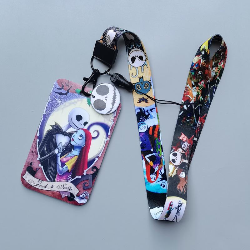 New The Nightmare Before Christmas Lanyard For Key ID Credit Card Cover Pass Mobile Neck Straps Badge Holder Accessories