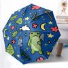 1pc Frog Night Automatic Open/close Umbrella, 8-Rib Sturdy Structure, Portable Travel Umbrella, Parties, Everyday Use,06