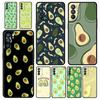 Cute Avocado Phone Case For Oppo A17 A31 A54 A57 A78 A79 A98 Find X5 X6 Reno 6 7 8 10 11 12 13 F Pro 5G Soft TPU Cover Funda Bag