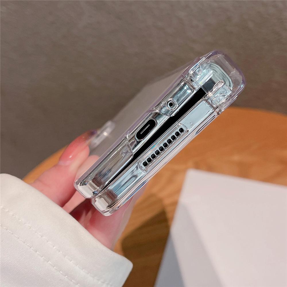 Transparent Hinge Protector Shockproof Cover for Samsung Galaxy Z Fold 4 5G Z Fold 3 Fold 5 Cases HD Hard Acrylic Full Protection Cover