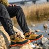 Kleine Größe Leder Wasserdicht Herren Sicherheits-Arbeitsstiefel mit Stahlkappe Schuhe Anti-Impact & Durchtrittsicher Outdoor Wandern Brauner Stiefel