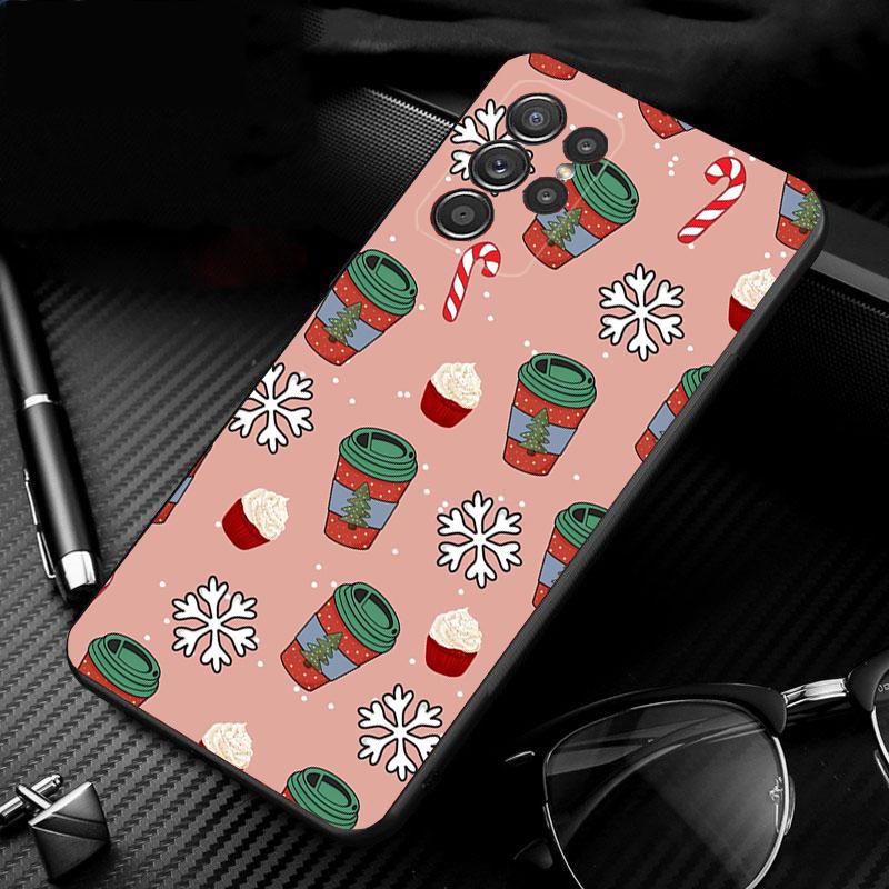 

Cartoon Cute Christmas Aesthetic Phone Case For Samsung Galaxy S25 S24 S23 S22 S21 Ultra S24 S23 S22 S21 S25 Plus S24 S25 FE S21