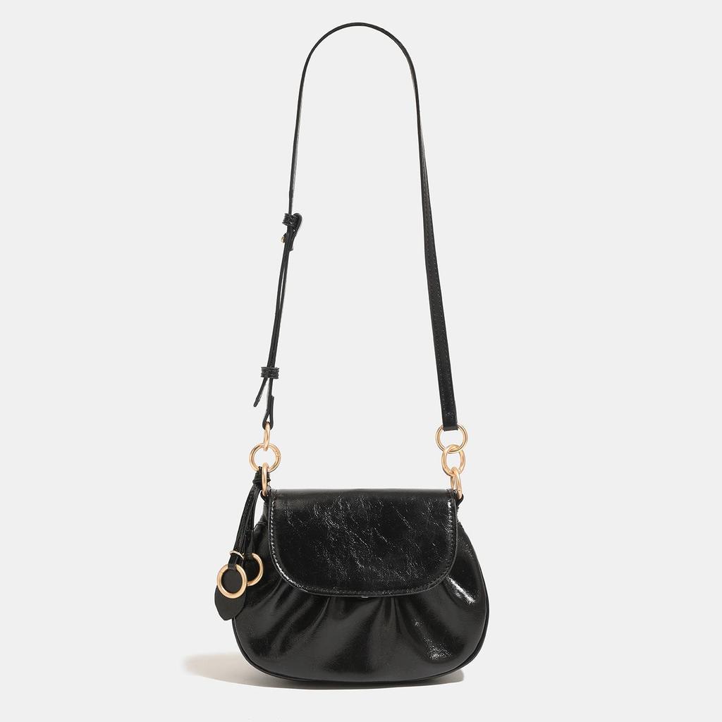 Small Bag, Women's Retro Flip Style Single Shoulder Armpit Bag, High-end Suede Crossbody Pig Bag