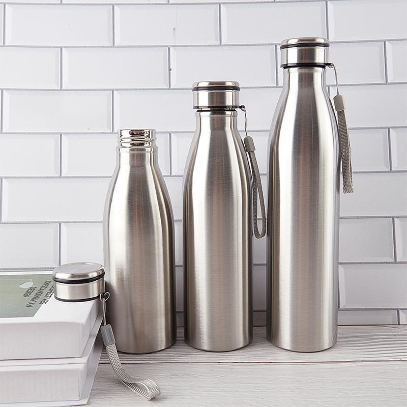 650-1000Ml Portable Outdoor Water Bottle Stainless Single Wall Insulated Cup