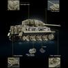Military WW2 Tiger Heavy Tank Building Blocks Technical Army Weapons Main Battle Tank Solider Moc Bricks Toys For Children Gift