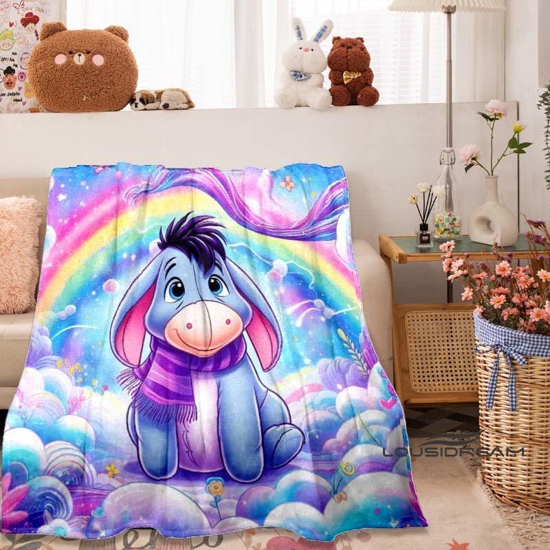 Süßes Cartoon-Muster (I-Aah) Decke, Geeignet für Sofas, Schlafzimmer, Büros, Nickerchen und ein perfektes Geschenk.
