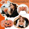 4 Pack Halloween Pumpkin Toys O Lantern Shaped Stress Toys for Party Decoration and Gift