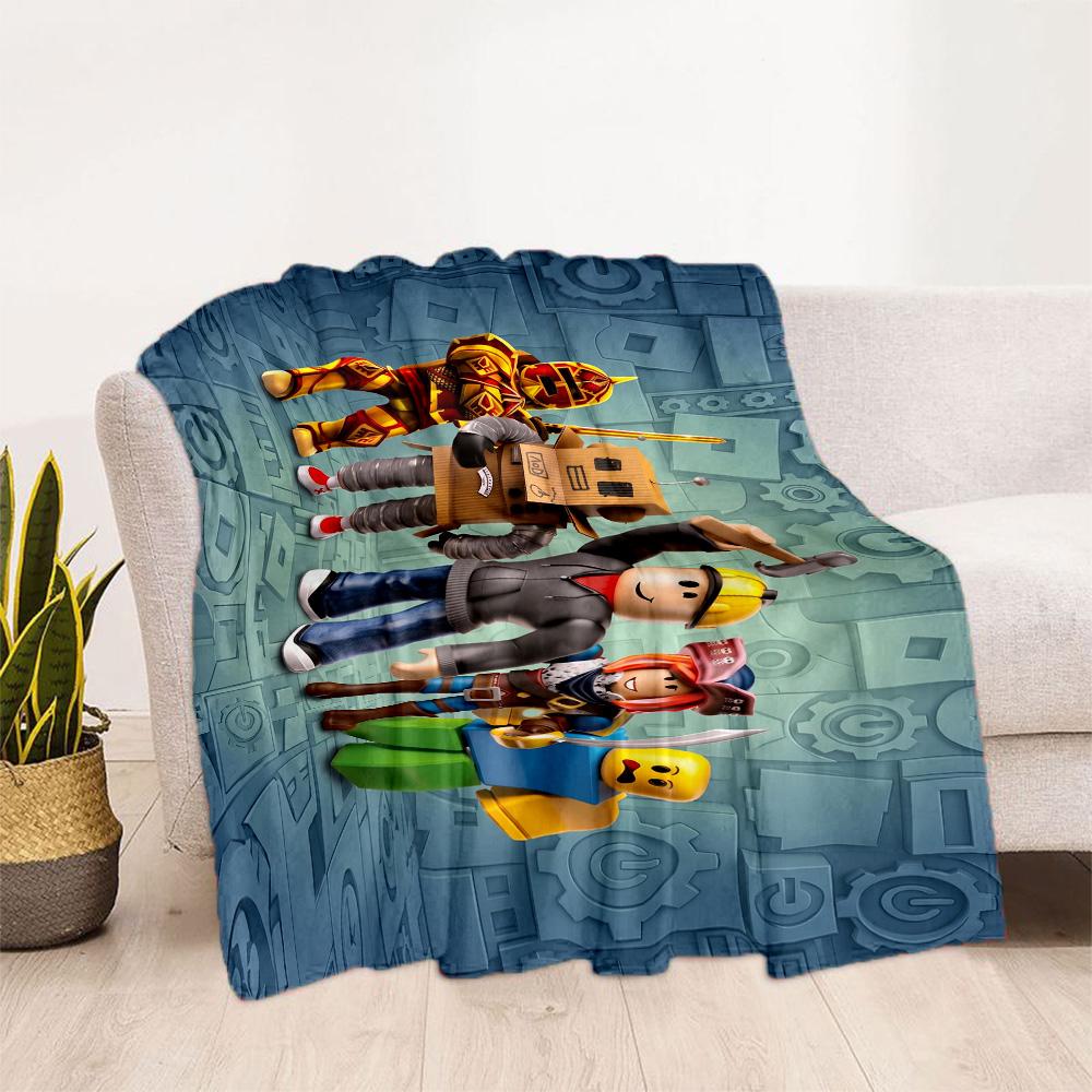 Roblox 388 Blanket Soft & Cozy Perfect for Bedding Seaside Picnics Four Seasons Multipurpose Digital Print Birthday Christmas Gift Blanket