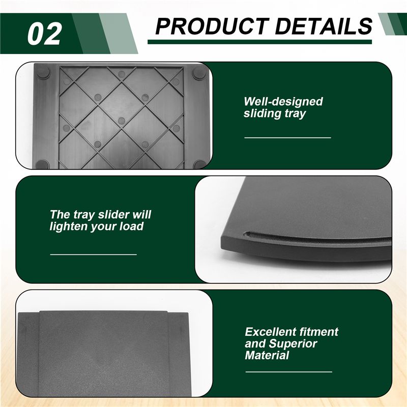 J1UL1N Kitchen Caddy Sliding Tray, Kitchen Hacks Coffee Slider, Sliding Tray Appliance Slider For Coutertop With Rolling Wheels