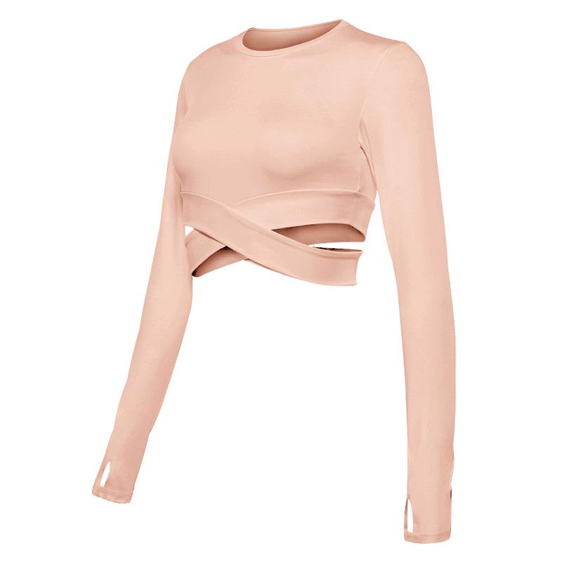 

Women s Cropped Long Sleeve Yoga & Running Top Small