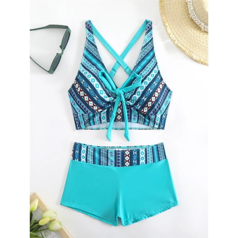 2026 High Waist Bikinis Women Sports Swimwear Print Bathing Suit Female Padded Beach Wear Bathers Swimming Swimsuit Summer