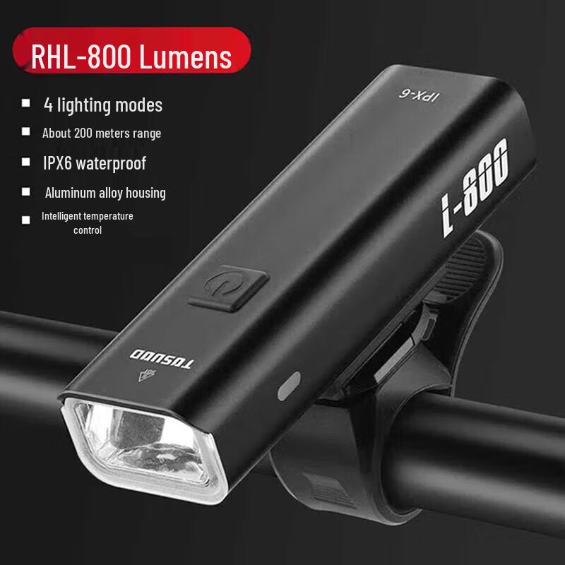 Captain Tas High-Intensity Rechargeable Bicycle Front Light