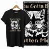 COOLMIND CAT Print  BLACK Short Seleve 100% Cotton Exclusive Graphic Women T Shirt Big Size O-neck Cotton Cat Lover Women Tshirt