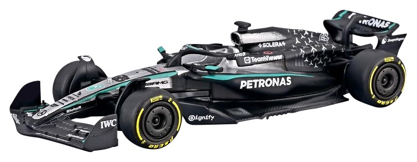 Kyosho BURAGO Petronas F1 Team Team W16 2025 Australian GP Russell Clear Not Included Finished Model BUR58008R 1/64 Mercedes-AMG No.63 G. Case/Driver