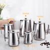 Coffee Frothing Pitcher with Lid Multi-functional Stainless Steel Latte Art Milk Frother Cup Barista Tool