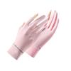 Spring and Summer Sun Protection Gloves Women's Two-finger UV Protection Thin Ice Silk Cool Outdoor Cycling Full Finger Touch Screen Gloves