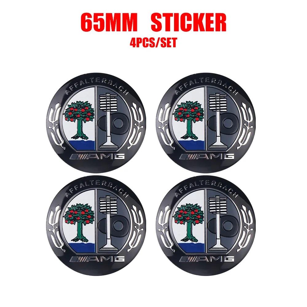 56/60/65mm Bilfelg Senterdeksel Navkapsel Resin Merke Emblemer Klistremerke Dekal Styling Auto Tilbehør Mercedes Benz AMG C260 C300