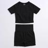 New European & American Women's Quick-Dry Yoga Set: Long Sleeve Top, Sport Vest, Tight Pants.