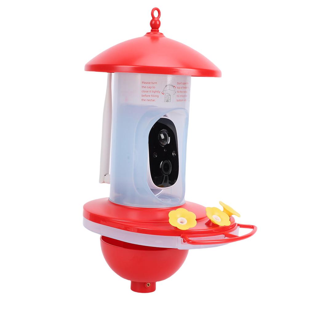 Smart Bird Feeder with Camera WiFi 2MP 1080P HD Wide Angle Solar Powered Water Proof Bird Watching Feeder with APP for
