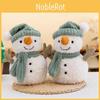 Toy Plush Stuffed Christmas Snowman Wearing It With  Hat And Scarf  Child Gift