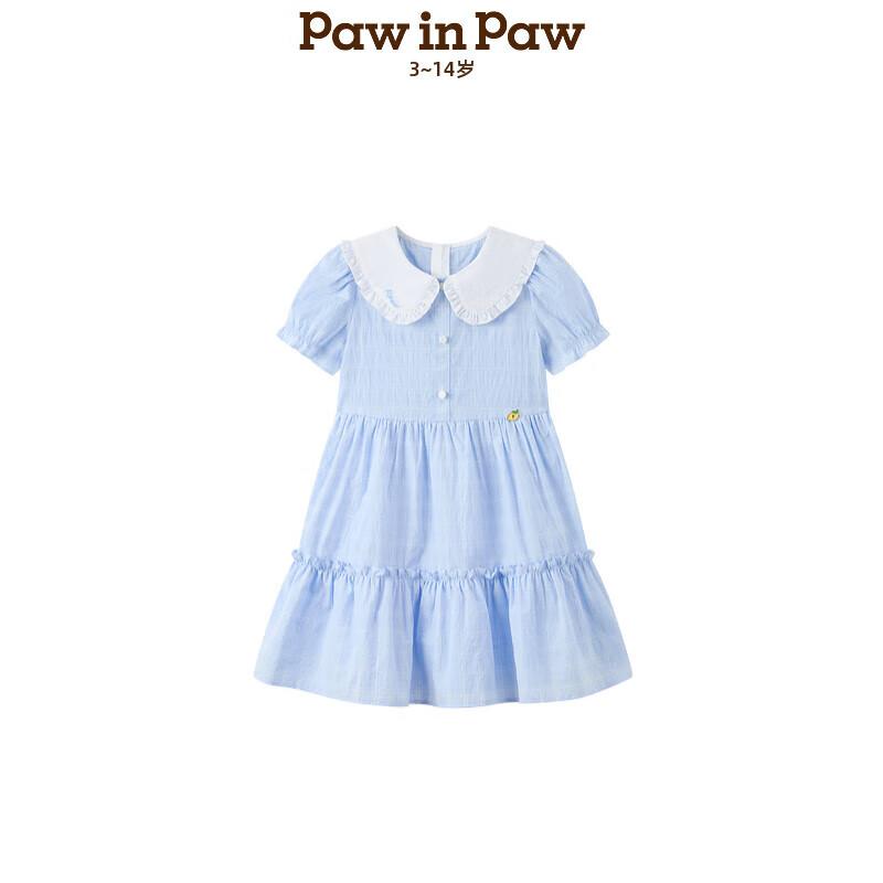 

Платье для девочек PawinPaw с мультяшным мишкой, кружевным воротником и оборками 120