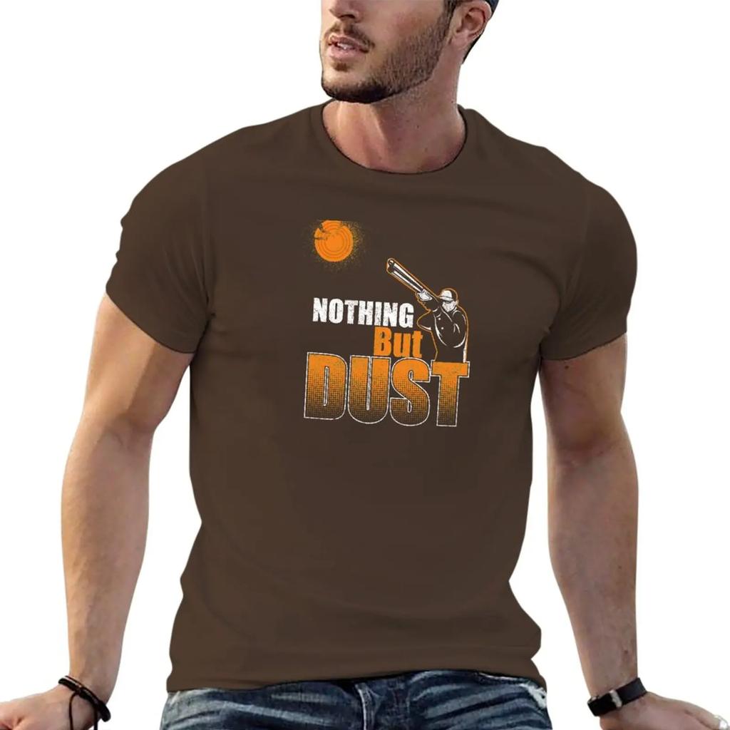 Skeet Clay Shooting Pigeon Trap Bird Hunters Nothing But Dust Graphic Tshirt Tees Korean Harajuku Fashion Unisexs T Shirt Herren