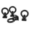 4PCS T Track Mount Tie Down Anchor M8 Sturdy Stainless Steel T Slot Bolt Tie Down Rings for Holding Bungee Cord Rope