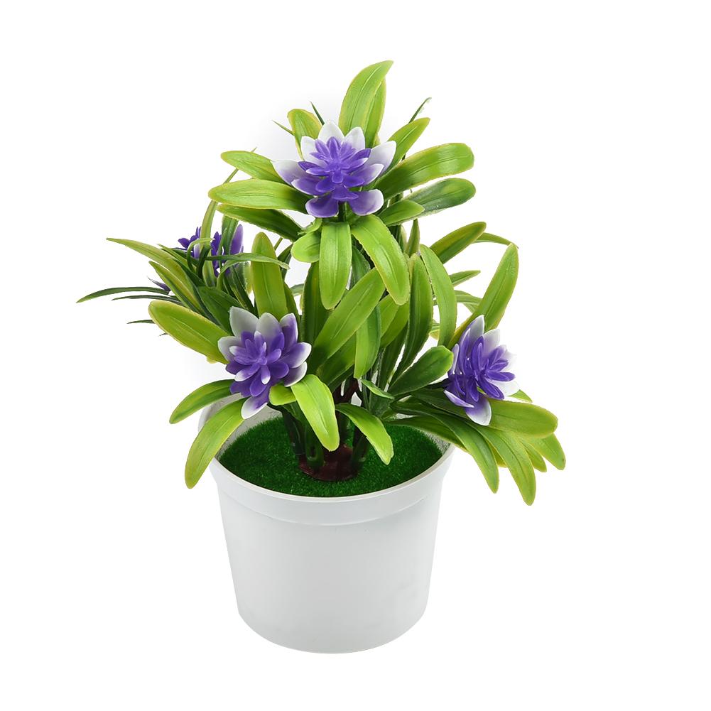 Plastics Artificial Flowers Pot Decoration Weddings With Pot Floral Garden Office Outdoor Parties Plant Restaurants
