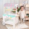 Wooden Ice Cream Cart Toy for Kids - Role Play, Parent-Child Interaction, Educational, and Sharing Fun