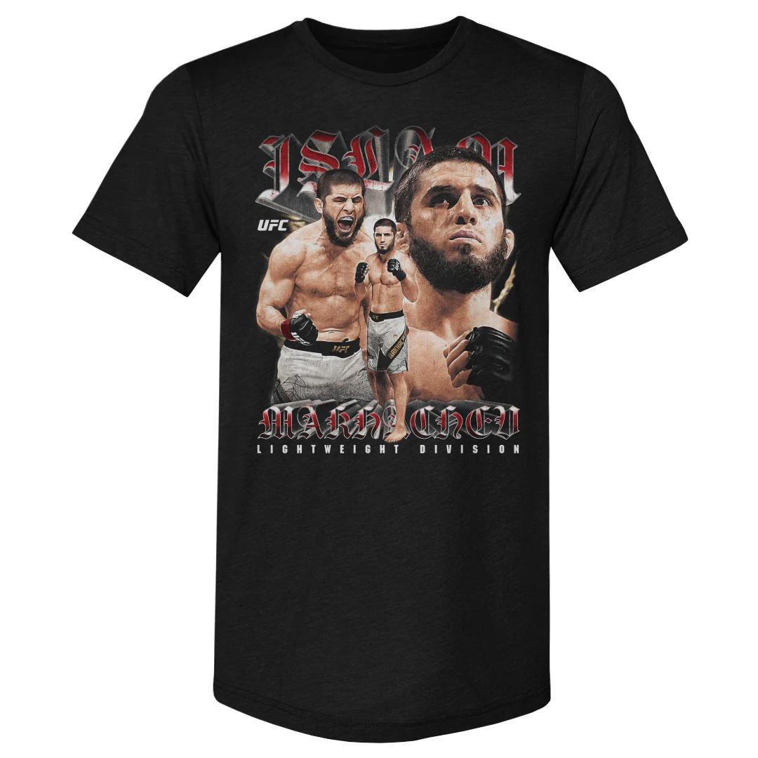 

2026 Лето UFC Ислам Махачев Боевая Графическая Футболка Женская Спортивная Хлопковая Короткий Рукав Свободная Повседневная Рубашка для Фитнеса Унисекс S