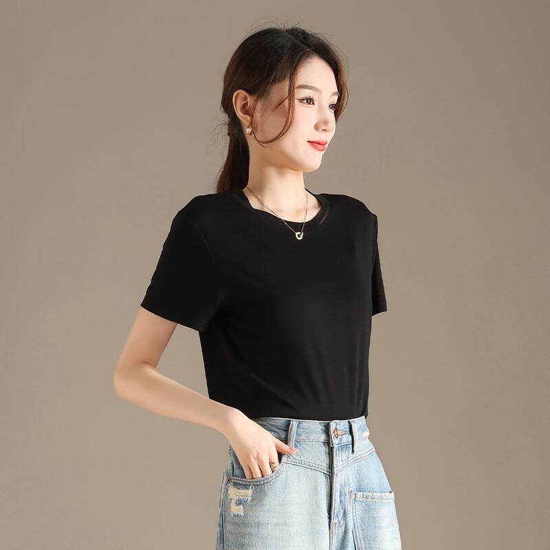 RAIN.CUN Women's Round Neck Short Sleeve T-shirt