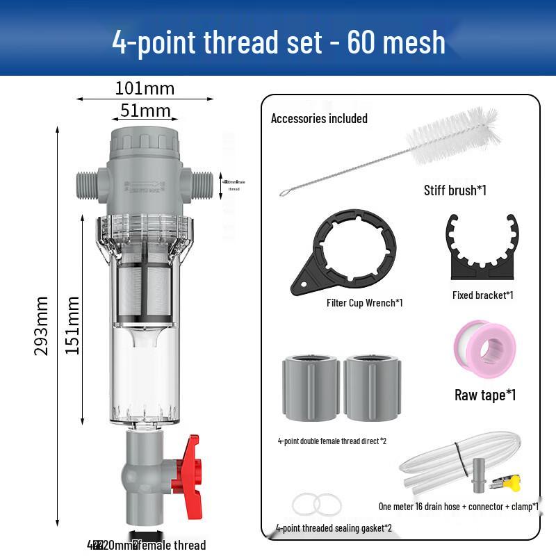 Extendable Aquarium Fish Waste Filter System
