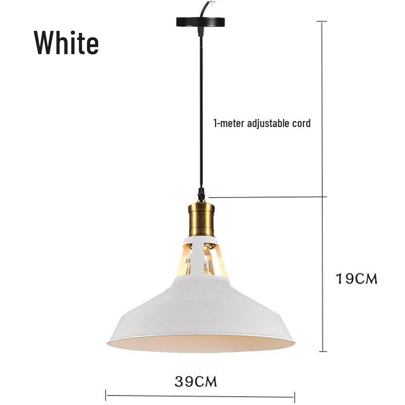 Retro Wrought Iron Single Head Chandelier Pendant for Restaurants, Bars, Cafes, and Stores