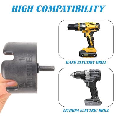 Quick Release Nut Removal Drill Bit Metal 1/4 3/8 Nut Remover Universal Nut Zipper Drill Attachment for Conduit Racks Wrench