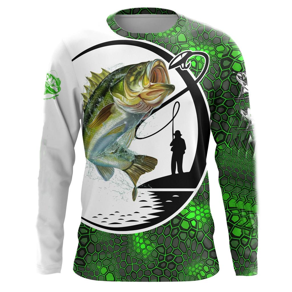 Long sleeved men's 3D printed summer round neck T-shirt