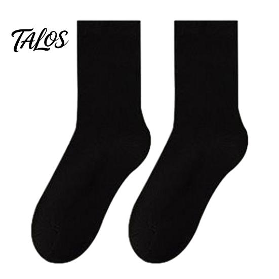 Lightweight Breathable Hosiery Crew Socks for Women, Solid Color Mid-calf Socks, Non-binding Daily Wear Cotton Yoga And Sports, Comfortable Casual Non