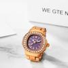 Ring Watch Women's Cute Fashion Analog Sparkle Free Size Waterproof Ring Watch Simple Rose Gold Ladies Fashion Ring Girlfriend Birthday Christmas