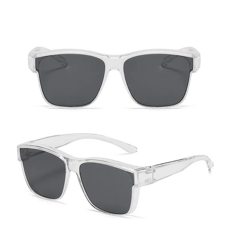Mote polariserte solbriller Fit-Over Cover Overlay Receptbelagte briller Myopi Mann Kvinner Bilfører Transfer Eyewear