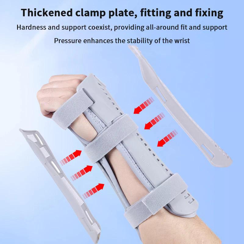 Zweiseitige Kompressionsschiene Handgelenkstütze Bequeme Atmungsaktive Fixierende Handgelenkbandage Handgelenkschiene Fraktur Rehabilitation