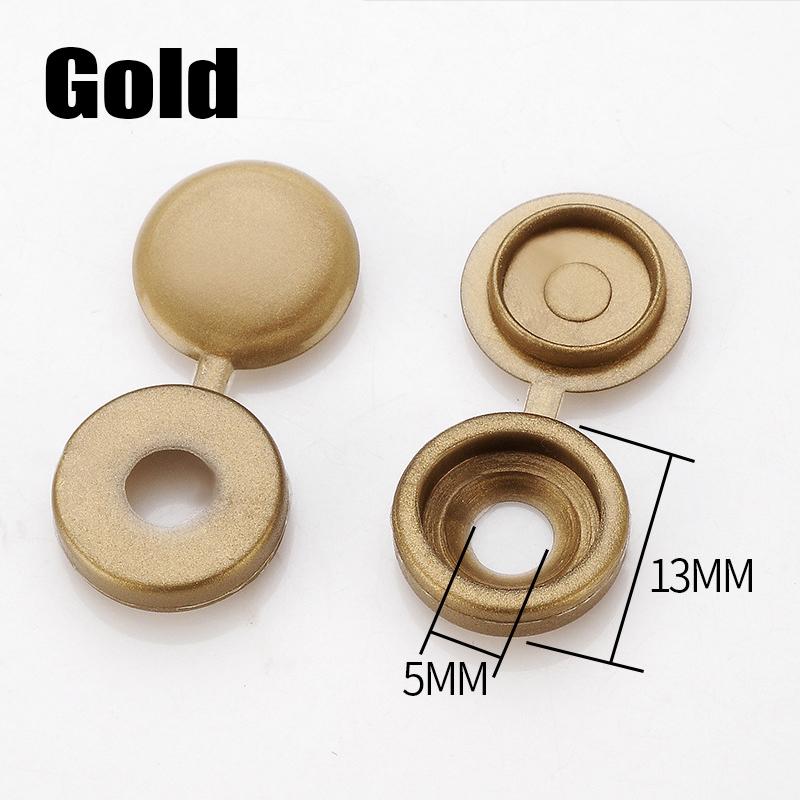 100/200 Peças Capa Decorativa de Parafuso Parafuso Cruzado Tampa de Prego Botão Dobrável Capa Protetora Porca de Carro Capa de Parafuso Parafuso Acessórios para Carro