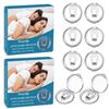 DELUXEFOX Anti-Snoring Nose Clips (4 Pieces X 2 Sets) - Snoring Control, Snoring Improvement, Magnetic Nasal Breathing Clip, Sleep Aid, Nasal Breathin