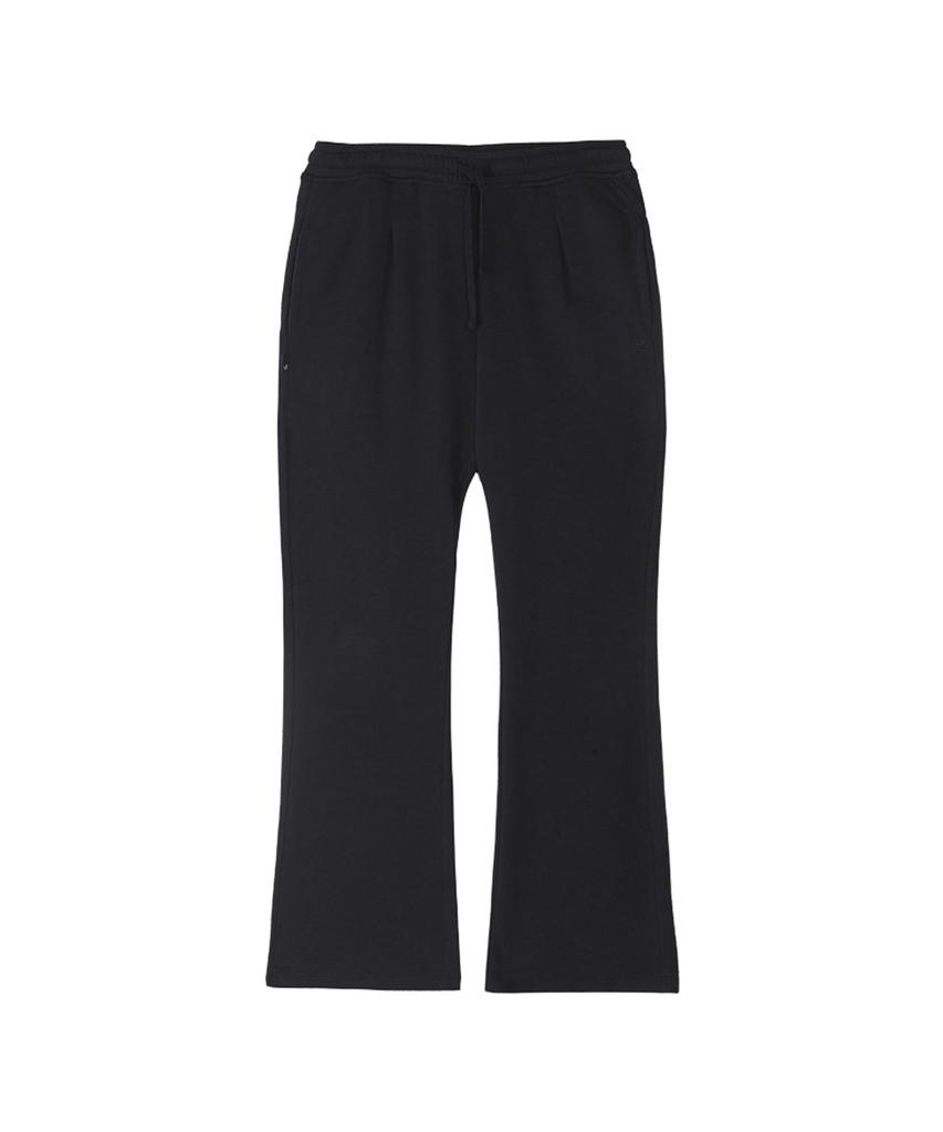 WILLIWAW STUDIO Ww One-Tuck Semi-Wide Sweatpants [Navy Black]