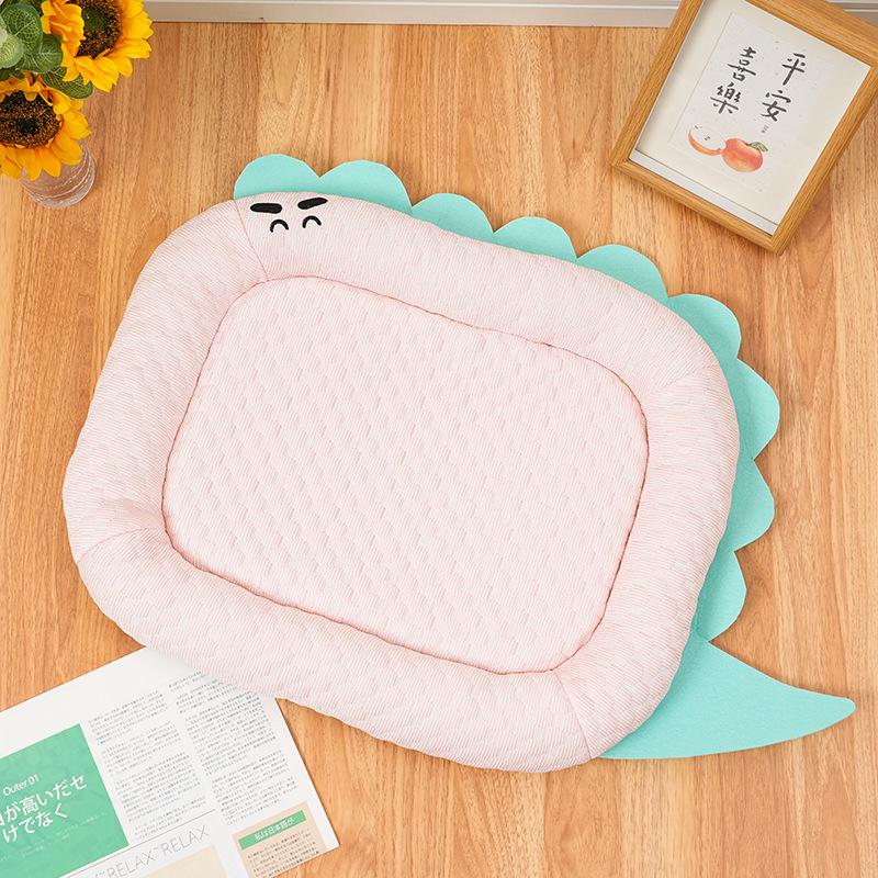 Kennel Dinosaur Series Cool Cushion Soft Cool Cushion Dog Cushion Teddy Small Dog Summer Breathable Pet Bed