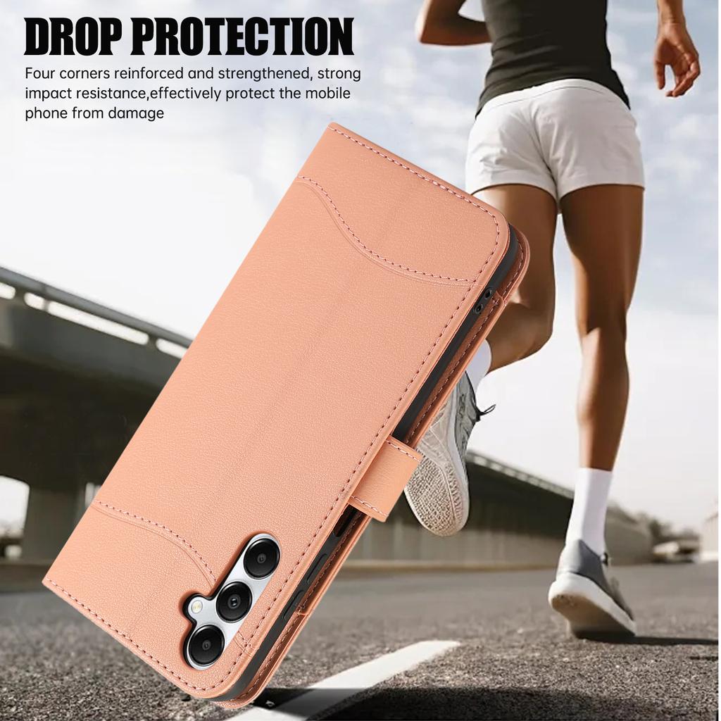 For Samsung Galaxy A55 5G Leather Phone Case with Card Holder,Wallet,Straps Protective Flip Cover
