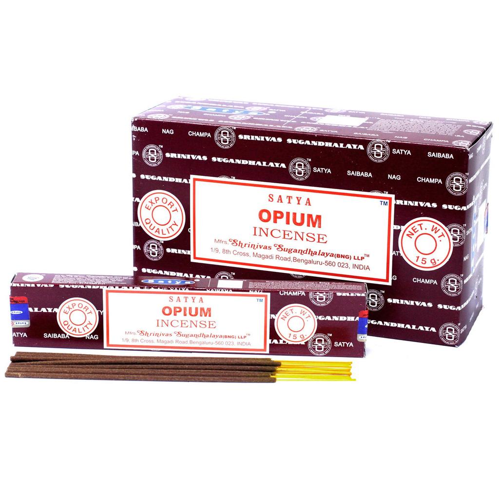 6x Opium Incense Sticks 15g Satya