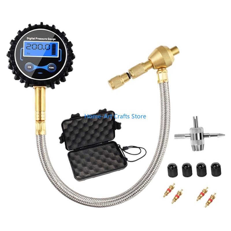 

Y3NA Digital Tire Pressure Gauge Deflator 200 PSI 4 Settings for Car Truck