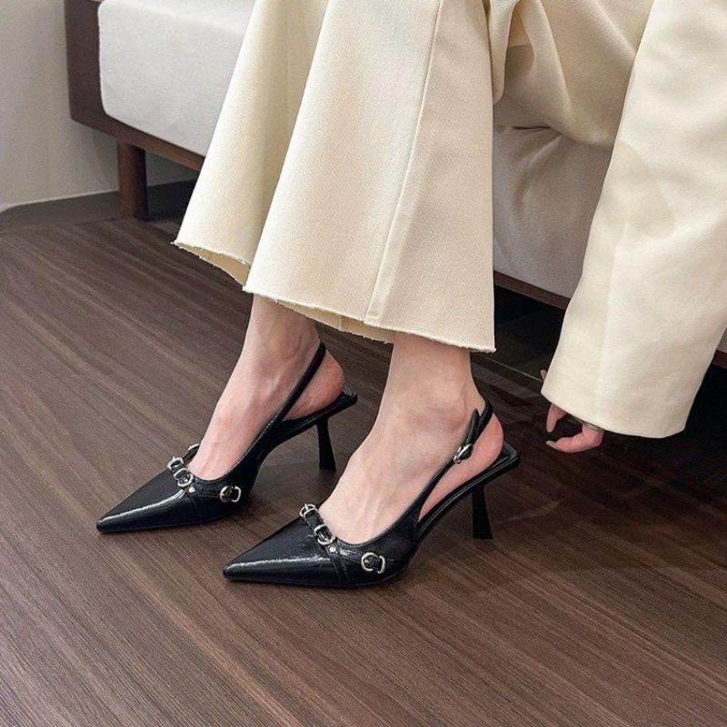 Женские босоножки на высоком каблуке — фото 3