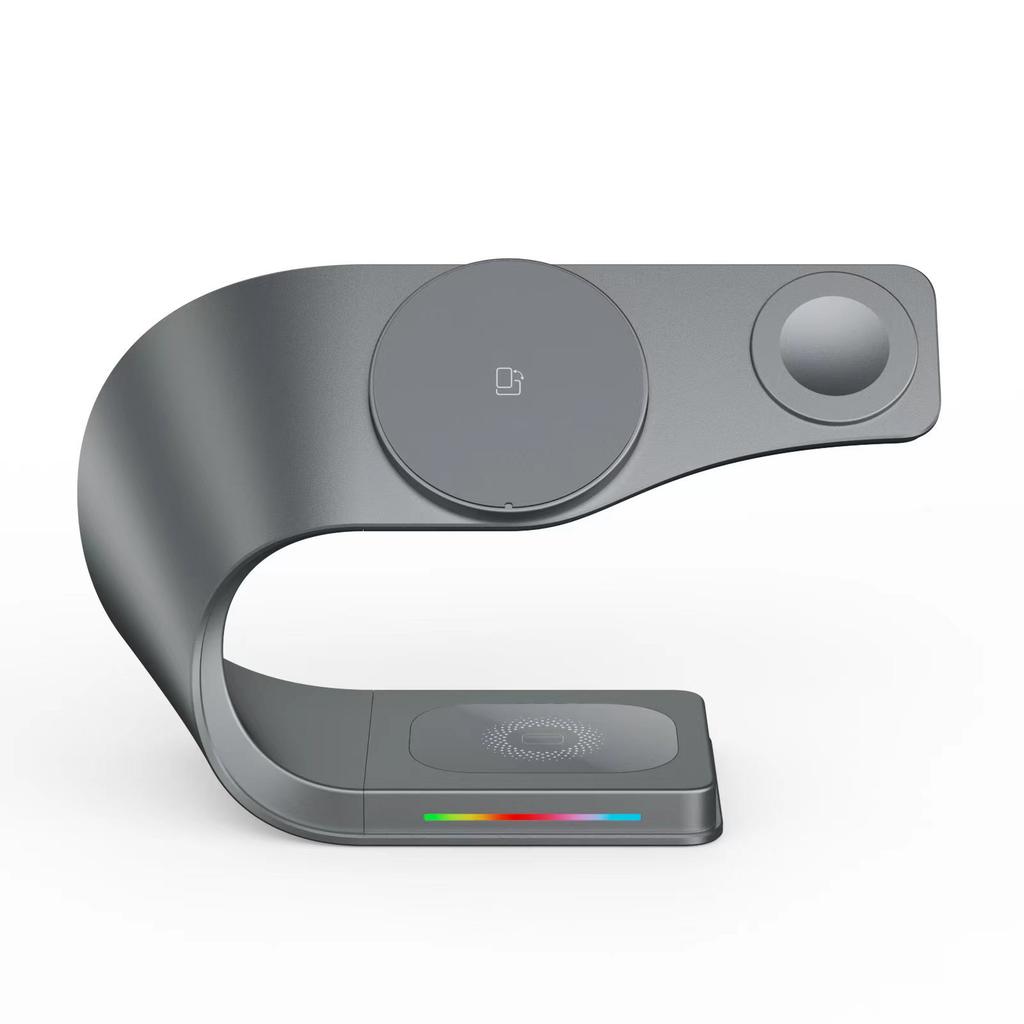 Supporto magnetico wireless per telefono cellulare con ricarica wireless rapida quattro in uno